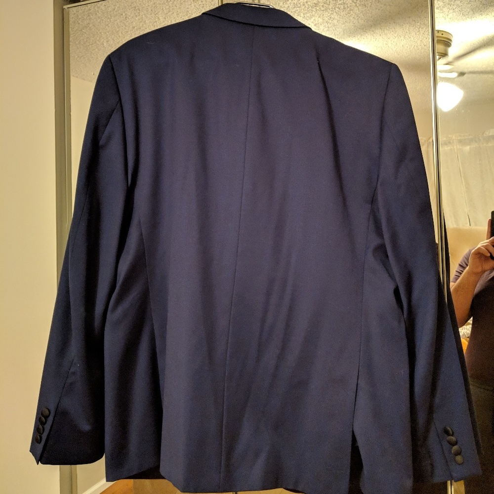 Calvin Klein Blue Slim Fit Tuxedo - Picture 3 of 8